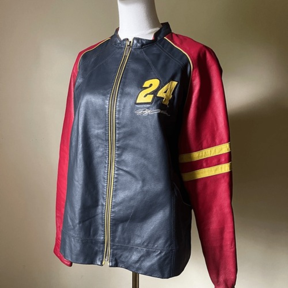 Vintage Wilsons Leather x Chase Authentics Jeff Gordon NASCAR Jacket #24 XL